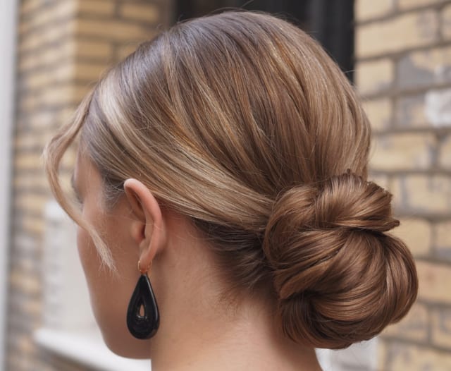 Le chignon bas sophistiqué